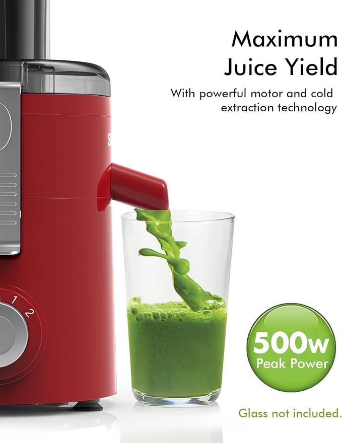 Compact Centrifugal Juicer Machine - 2.5" Wide Chute, Easy to Use, BPA-Free