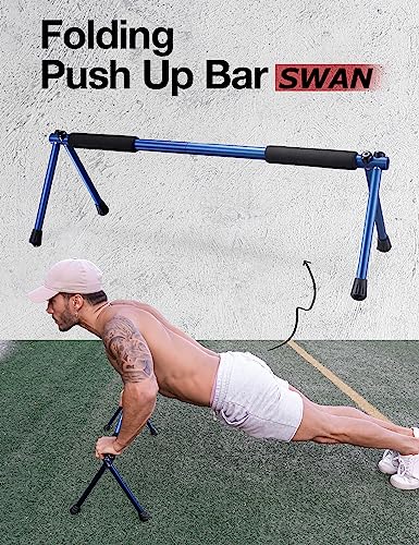 Push Up Bar – Folding Dip Bar for Home Workout, Lightweight & Portable Strength Training Equipment for Men & Women, Indoor...