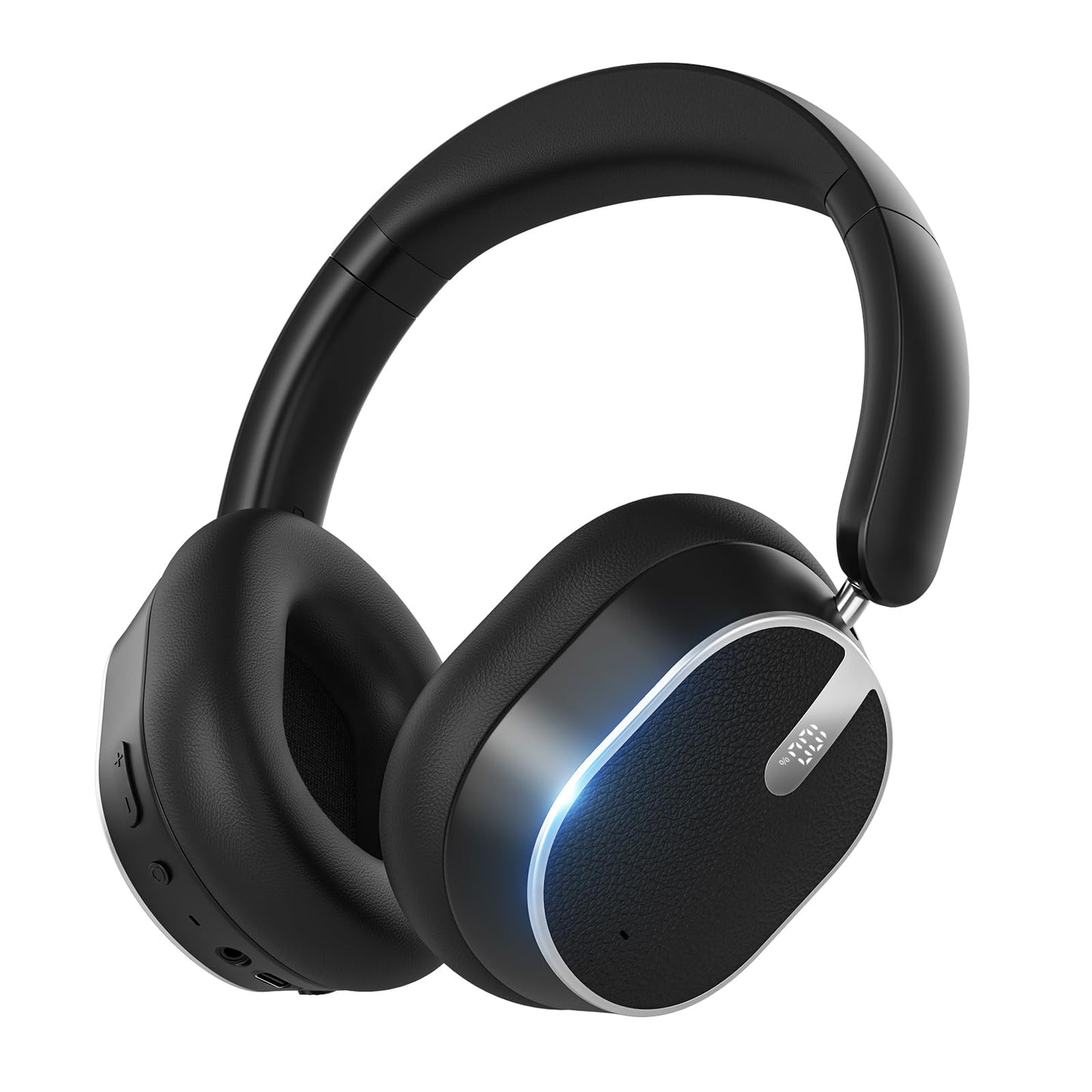 MMWOWARTS Hybrid Active Noise Cancelling Bluetooth Headphones, Over Ear Wireless Headphones with 40H Playtime, Deep Bass, Memory Foam Ear Cups for Home Office Travel