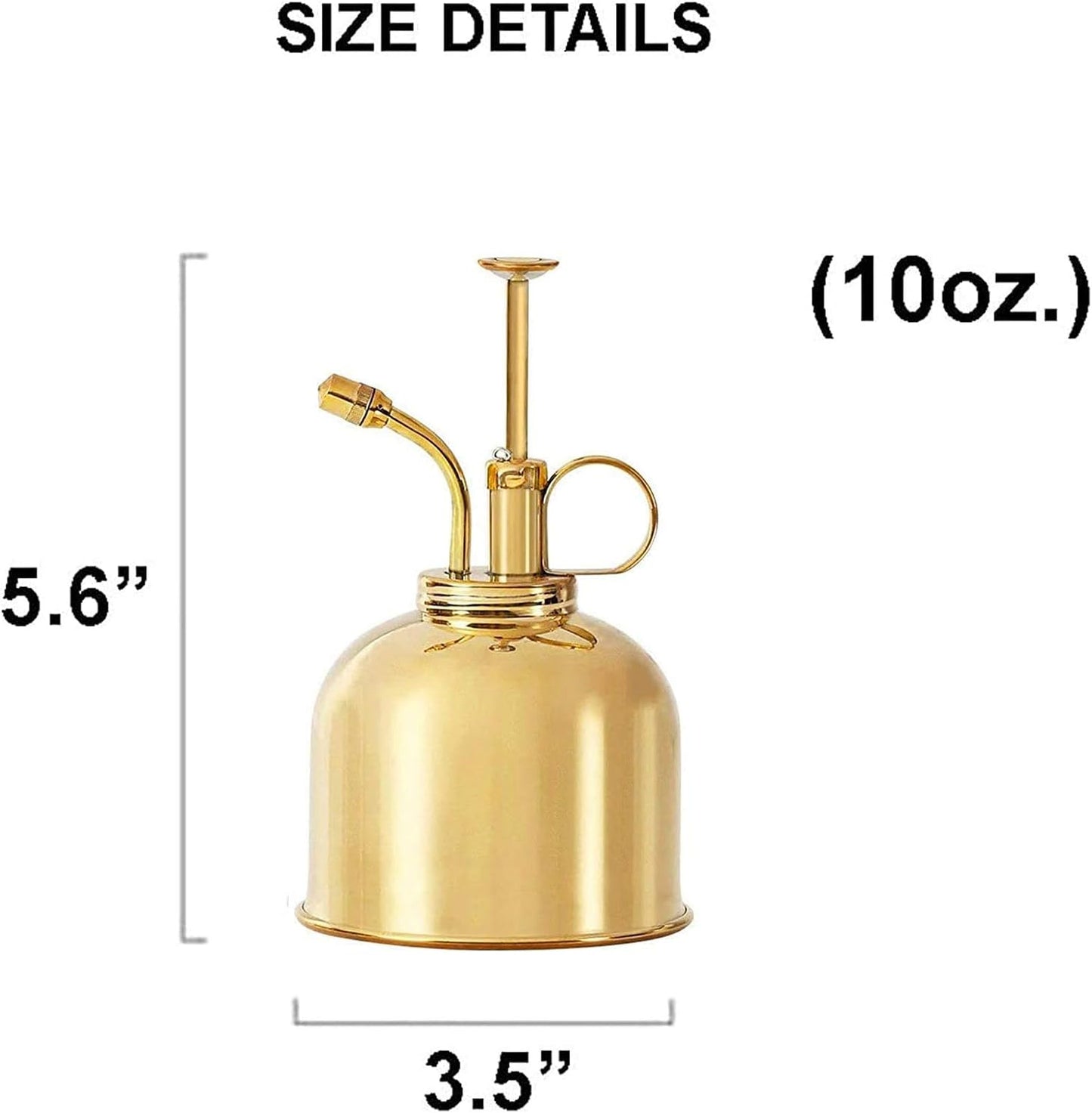 Watering Can Indoor Plants - Brass Plant Mister - Stylish and Rust Resistant Watering Cans for Healthy Hydration - Prevents Overwatering