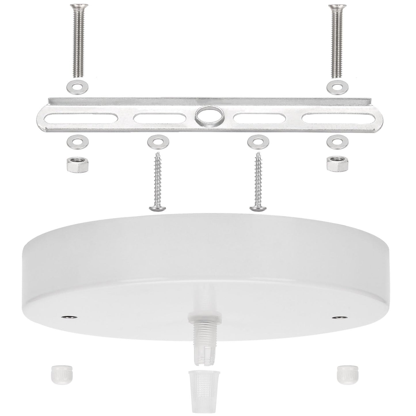 Sangle Sopffy Pendant Light Canopy Kit  5.8 Inches Ceiling Lighting Canopy Kit With All Mounting Hardware Modern Chandelier Ceiling Plate Cover For Pendant Lighting Fixtures  White (White)