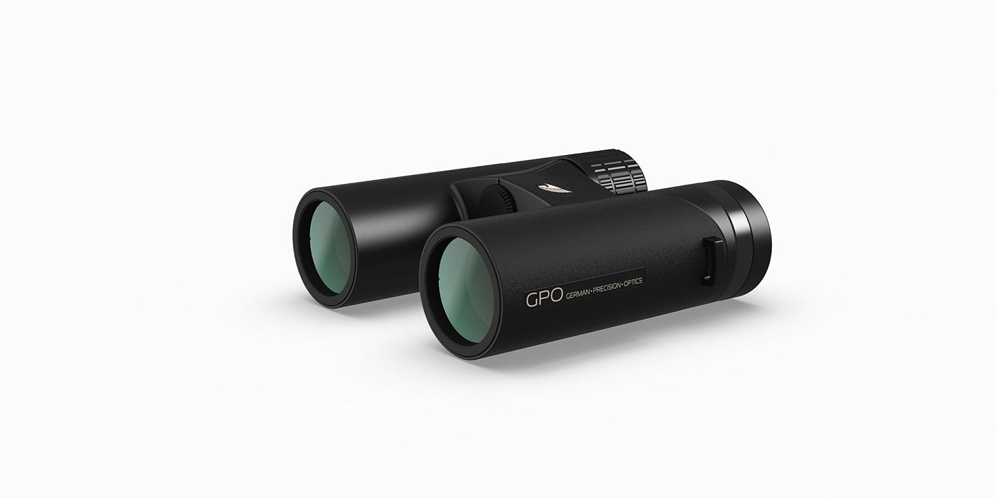 GPO German Precision Optics Passion ED 10x32ED Schmidt-Pechan Prism Binocular, Lightweight Binocular for Hunting, Wildlife Obser