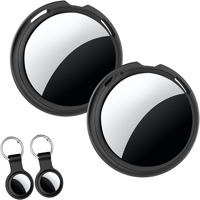 2 Pack Tracker Tag [Apple MFi Certified] Pair with Apple Find My (iOS Only) Air Bluetooth Smart Tag Key Finder Item Locato...