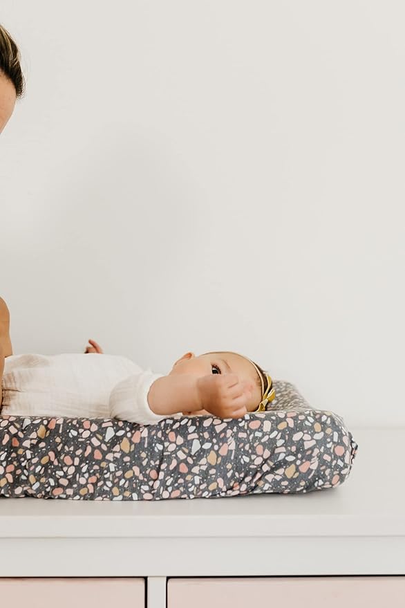 Copper Pearl Premium Knit Changing Pad Cover Soft, Stylish, and Universal Fit for All Standard Diaper Changing Pads, Trendy Design Changing Pad Covers, Gemini