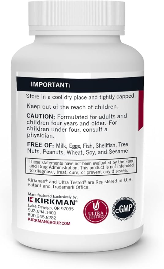 Kirkman – Vitamin C 250 mg - Hypo - 250 Capsules