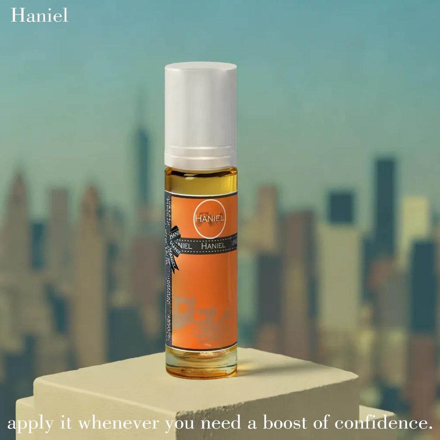 Haniel Men's Cologne: Spicy Wooded Elegance - Long-Lasting, Portable, and Charismatic - Orange, Grapefruit, Pepper, Geranium, Pa
