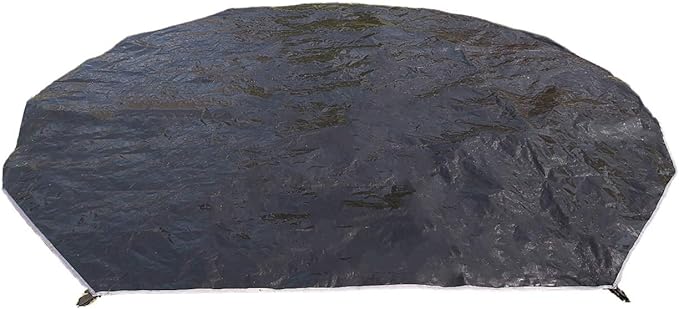 DANCHEL OUTDOOR Waterproof Bell Tent Footprint Round Tarp Camping Accessories, 3/4/5/6m Ground Sheet Black Tarp Canvas Yurt Tent Protector Floor