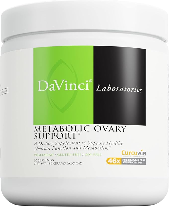 DAVINCI Laboratories - Metabolic Ovary Support - A Dietary Supplement to Support Healthy Ovarian Function and Metabolism Vegetarian, Gluten-Free, Soy-Free - 30 Servings - 6.67 Oz