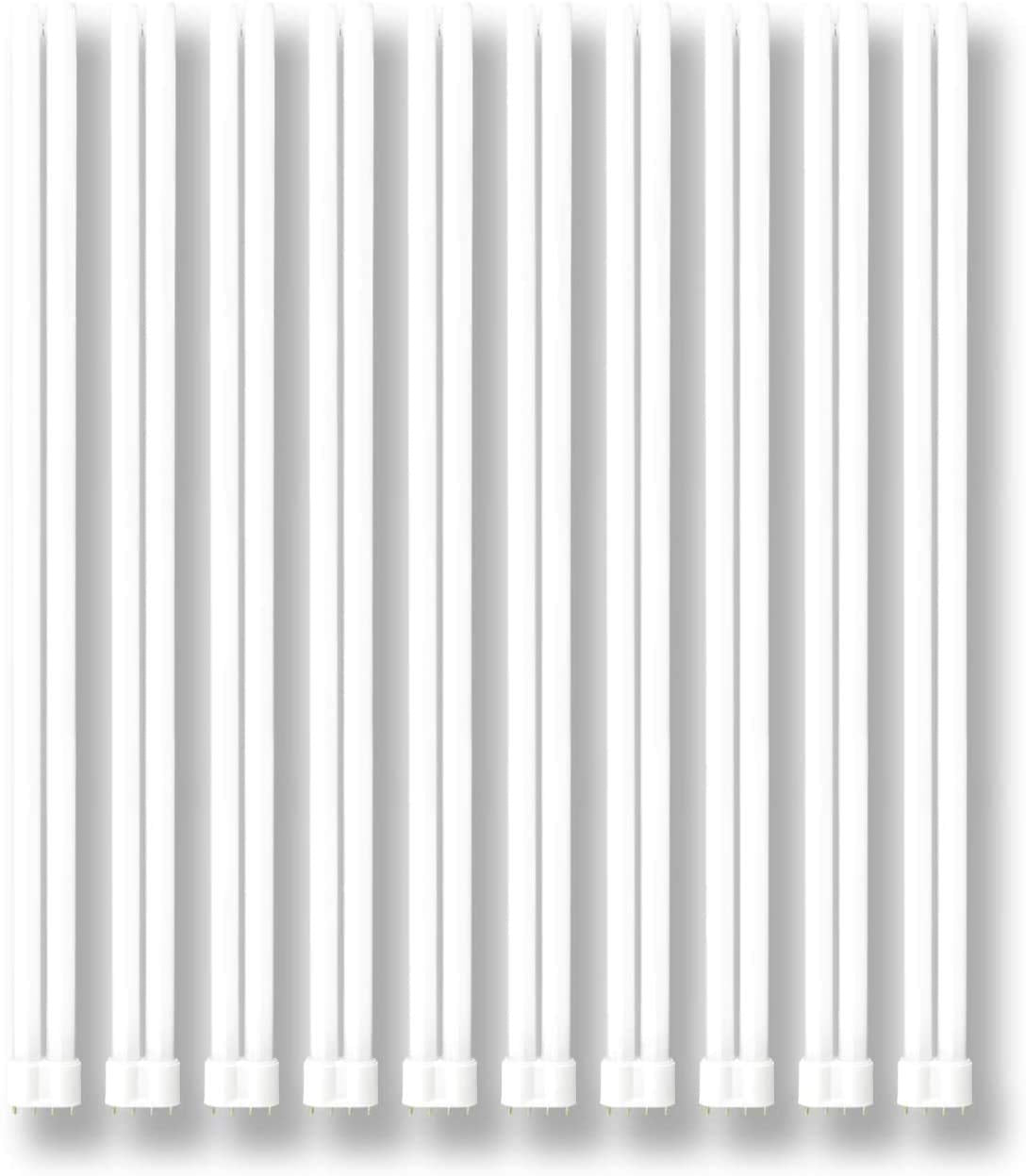 Pll55/850 | 55W 21.5 Twin Tube Compact Fluorescent Light Bulb | 4-Pin 2G11 Base 5000K Daylight 3900 Lumens | Car Dealership Lighting | Pack Of 10 By Goodbulb