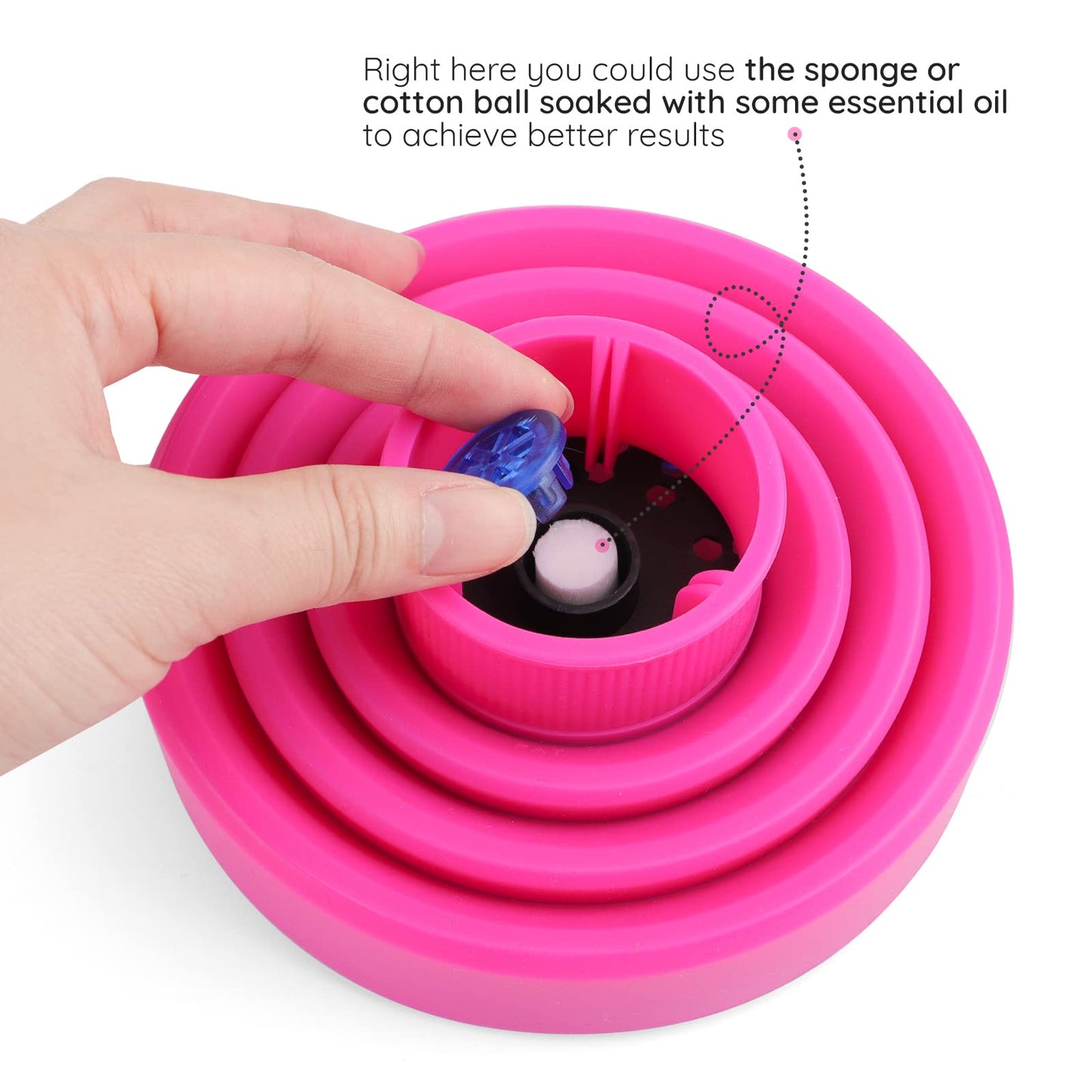 Segbeauty Travel Foldable Hair Diffuser, Collapsible Portable Hair Diffuser Easy for Natural Fine Thick Hair, Universal Blow Dry