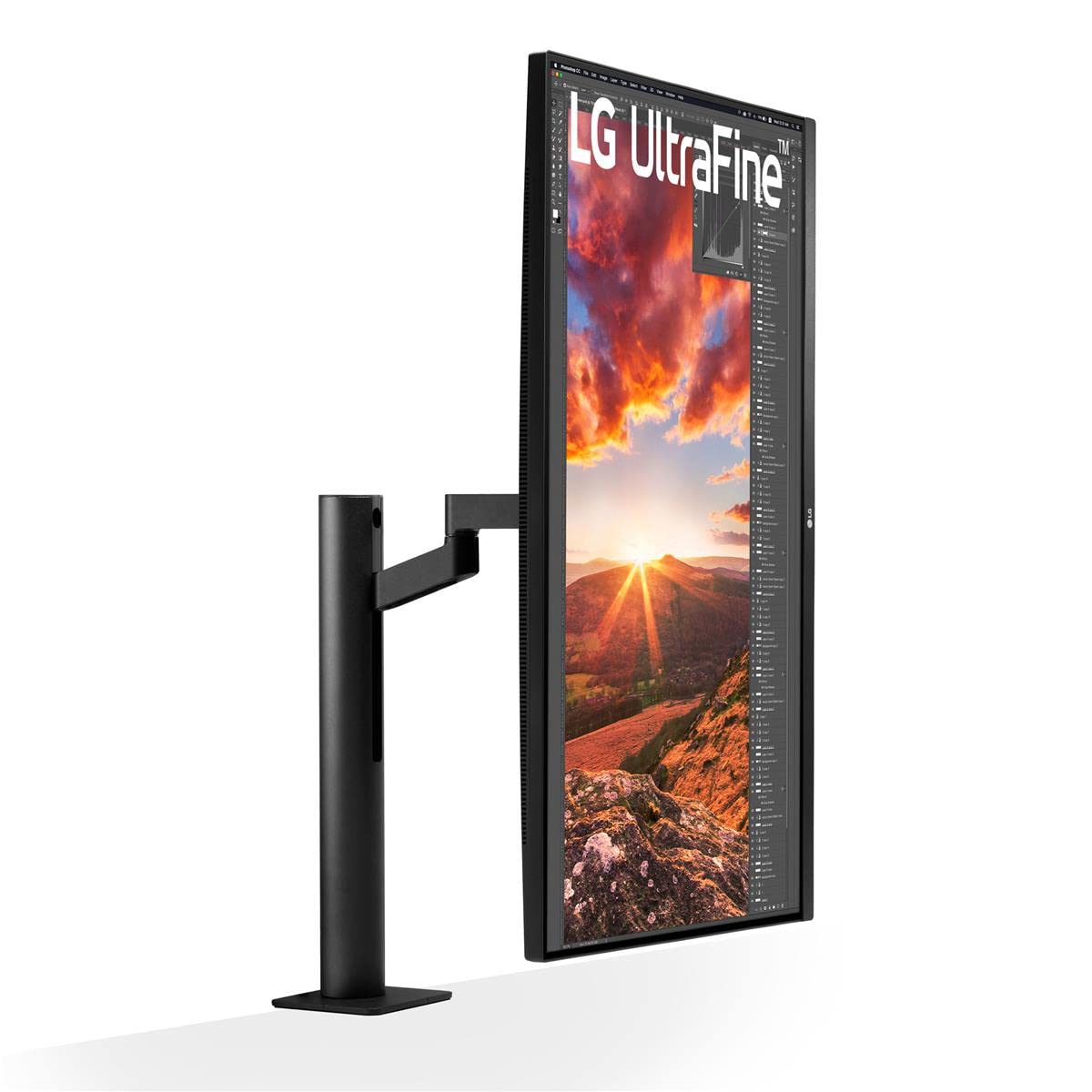 Lg 32Un880-B 32 Ultrafine Display Ergo Uhd 4K Ips Display With Hdr 10 Compatibility And Usb Type-C Connectivity, Black