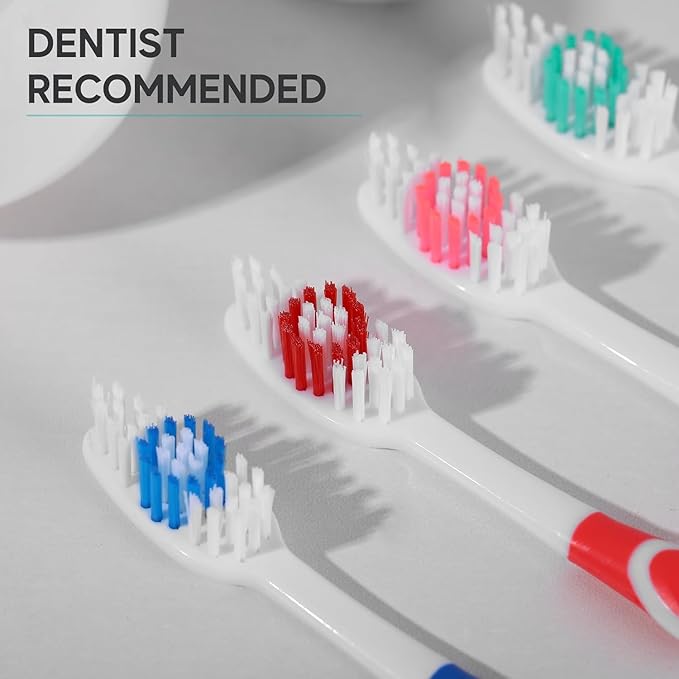 Bulk Toothbrushes Pack - 24 Individually Wrapped Toothbrushes Bulk for Travel, Hotels, AirBnB Guests, Relief Missions, and Donations - Bulk Disposable Toothbrush Pack Adults and Kids
