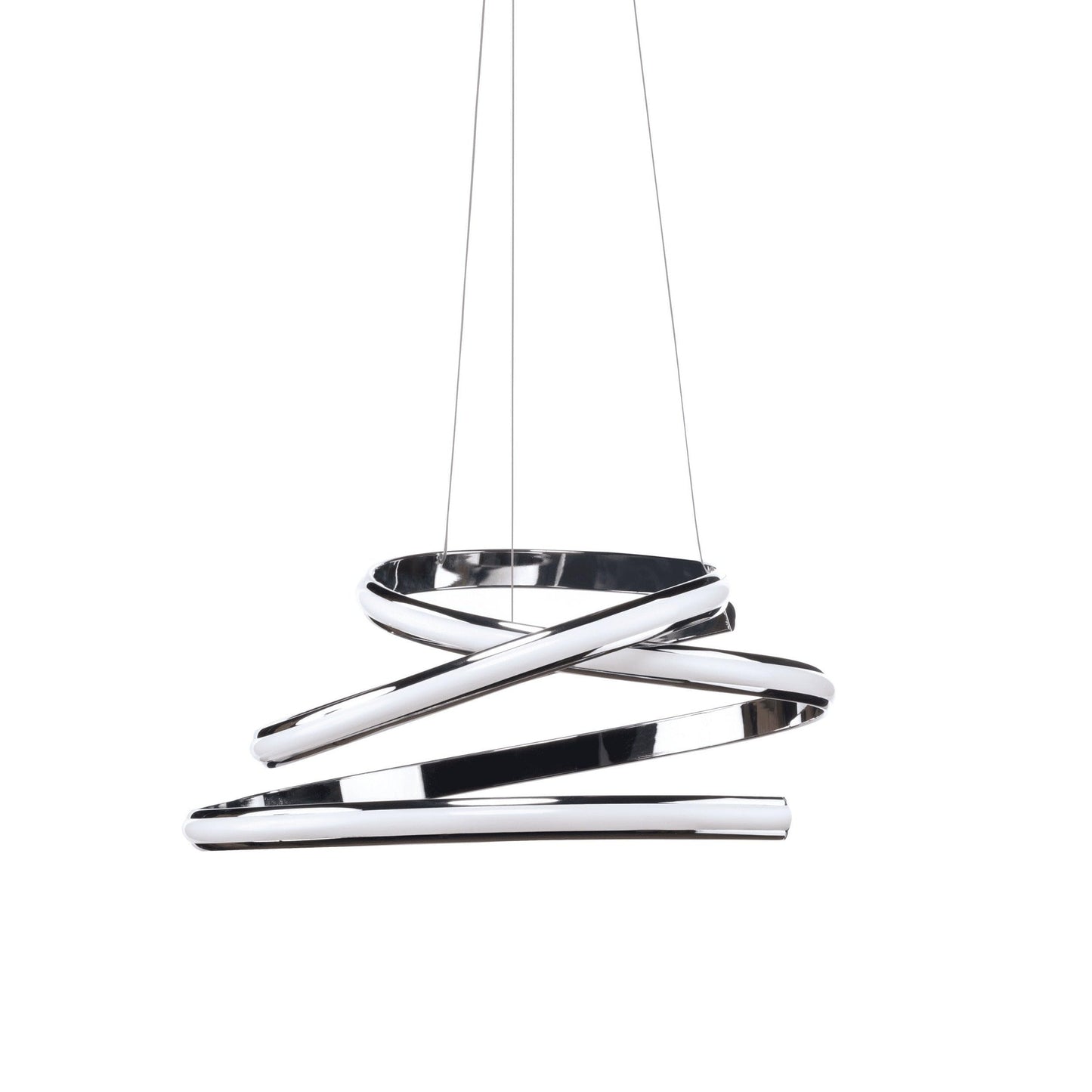 Finesse Decor Oslo LED Chandelier, Chrome Metal, Adjustable Modern Design for Bedroom, Dining Room, Living Room, Model CH-015