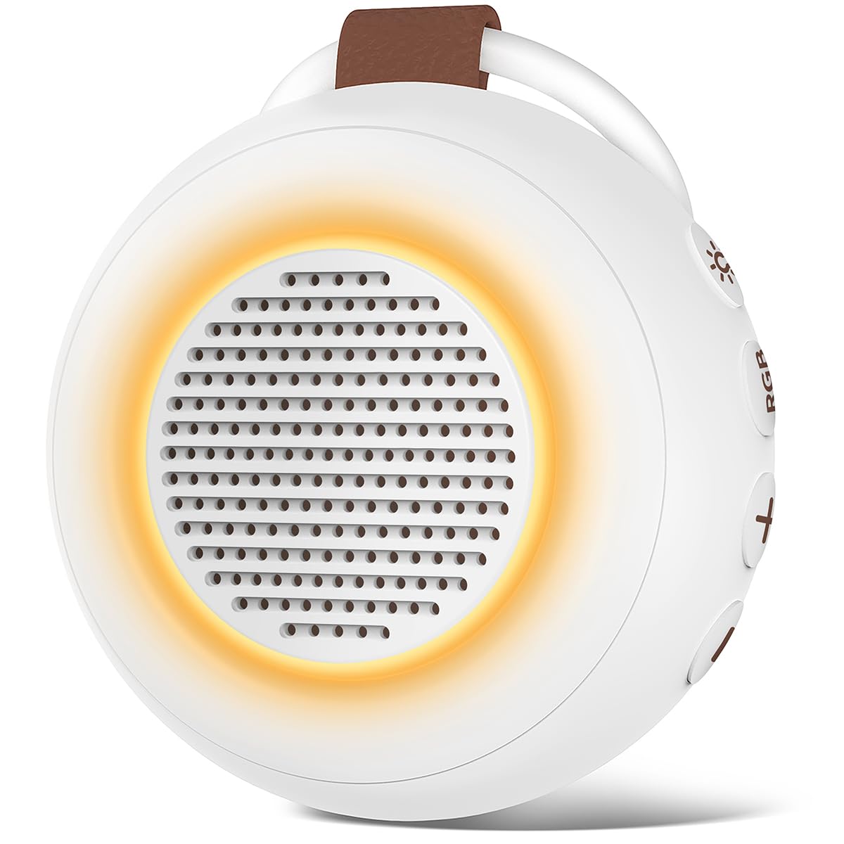 iMosleep Sound Machine Noise Machine with 30 Soothing Sounds 12 Night Lights 4 Timers Memory Function 32 Level Volume Rechargeable Battery for Sleeping Working Relaxing for Baby Adults Kids White