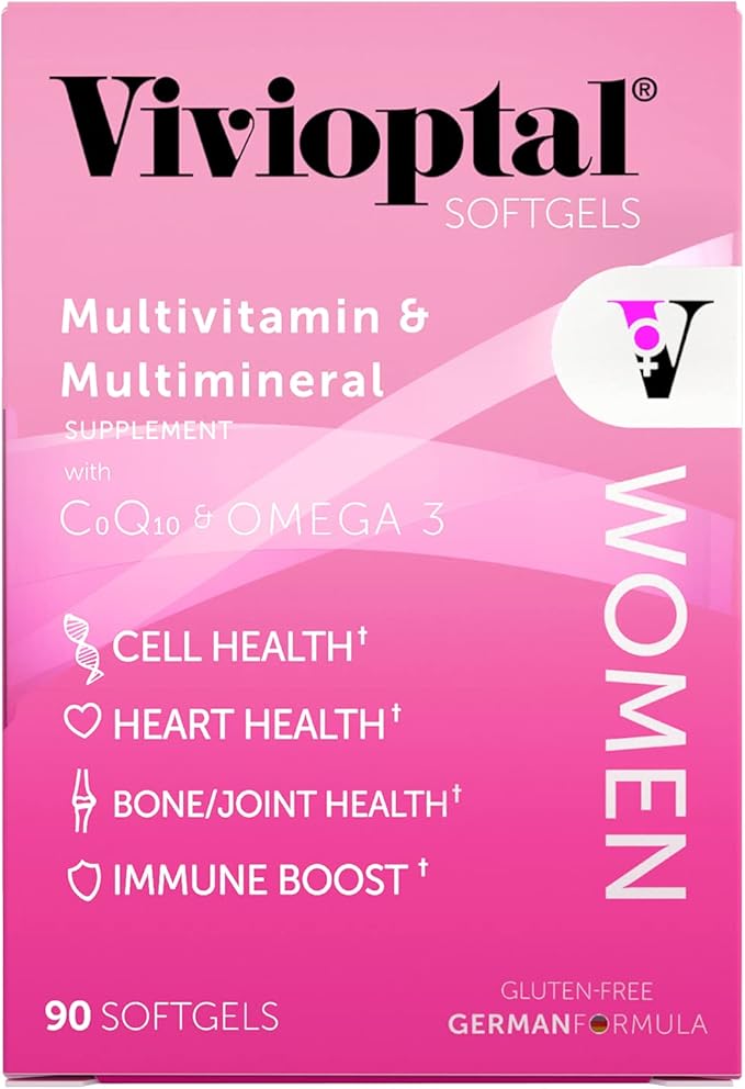 Vivioptal Women 90 Softgels - Multivitamin & Multimineral Supplement - CoQ10 & Omega-3