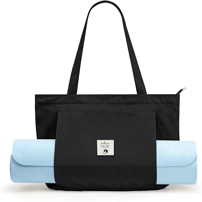 WLLWOO WLLWOO Yoga Bags for Women with Yoga Mats Bags Carrier Carryall Canvas Tote for Pilates Shoulder for Travel Office ...