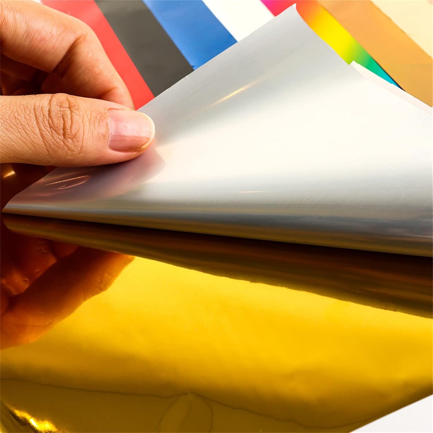 Briartw 20x29cm Hot Foil Paper 50 Sheets Pack Toner Reactive Foil Hot Stamping Foil Paper by Laser Printer and Laminator for Scrapbooking Craft Cardmaking DIY Album (Royal Blue, 100 Sheets)