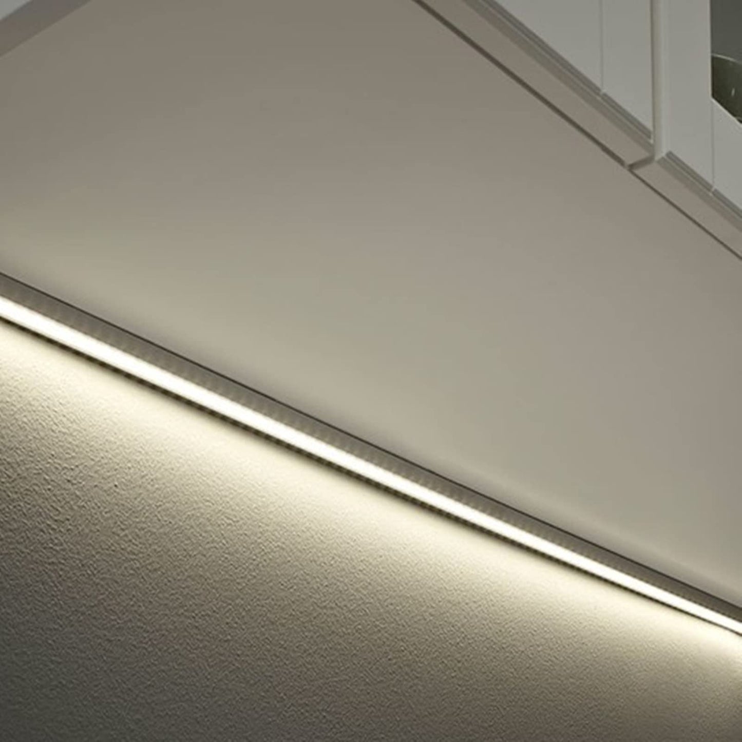 10-Pack Pre-Drilled Countersunk Hole 3.3FT LED Strip U Channel Diffuser, Hacksaw Easy Cut Tight and Flush Mounted Under Cabinet Tape Light Aluminum Low Profile with Screw and End caps (10)