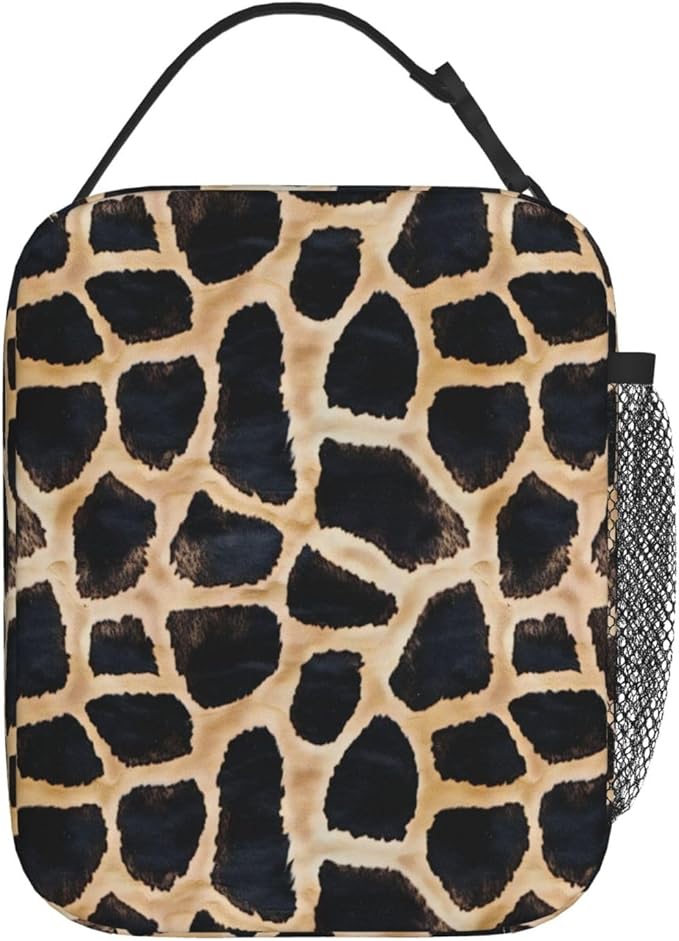 Giraffe Lunch Box Insulated Lunch Bag for kids Girls Boys,Reusable Lunch Box Containers for Women Men,Durable Cooler Tote Bag Lunchbox for Office/School/Picnic