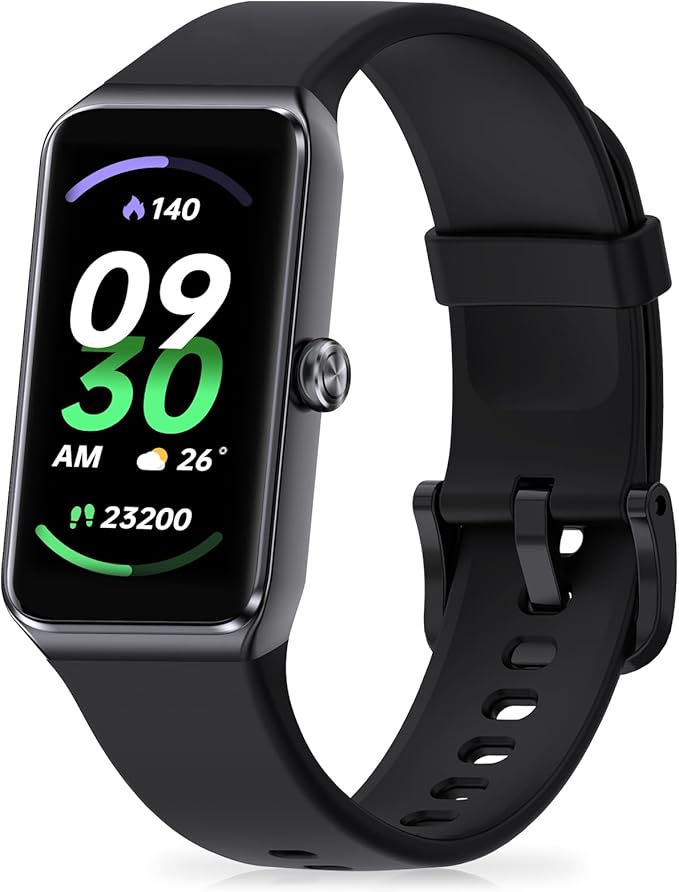 Fitness Tracker with Step Counter/Calories/Stopwatch, Activity Tracker, Health Tracker with Heart Rate Monitor, Sleep Trac...