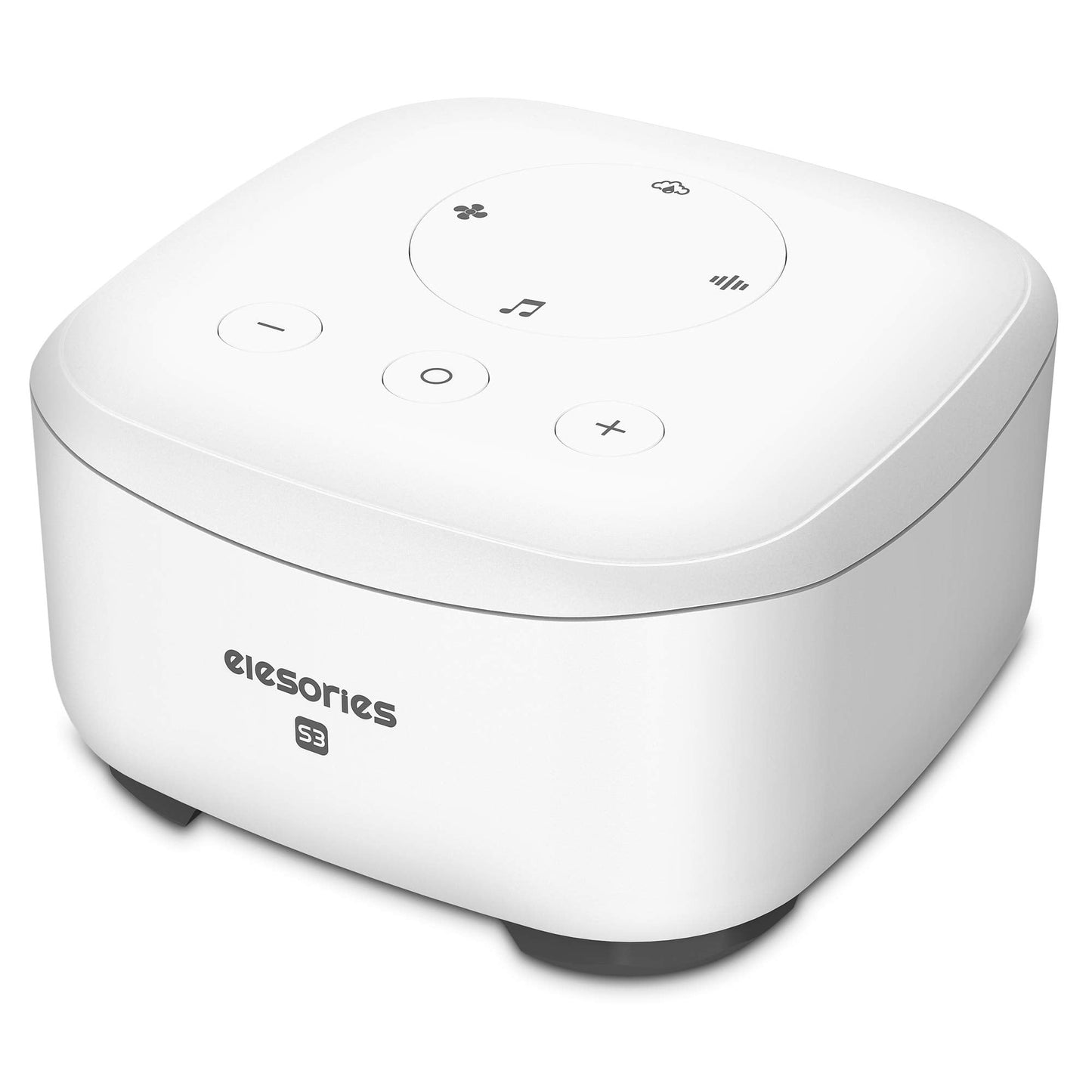 elesories White Noise Machine for Sleeping Nursery Office Home, Memory Function, Sleep Timer, Sound Machine with 20 Soothing Sounds, Sound Machine Baby Sleep Therapy Powered by AC or USB