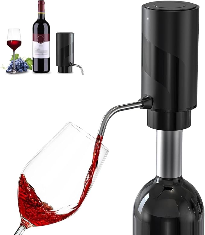 AREYCVK Wine Aerator Electric Wine Decanter Automatic Wine Aerator, Wine Dispenser Wine pourer with USB Rechargeable,Wine ...