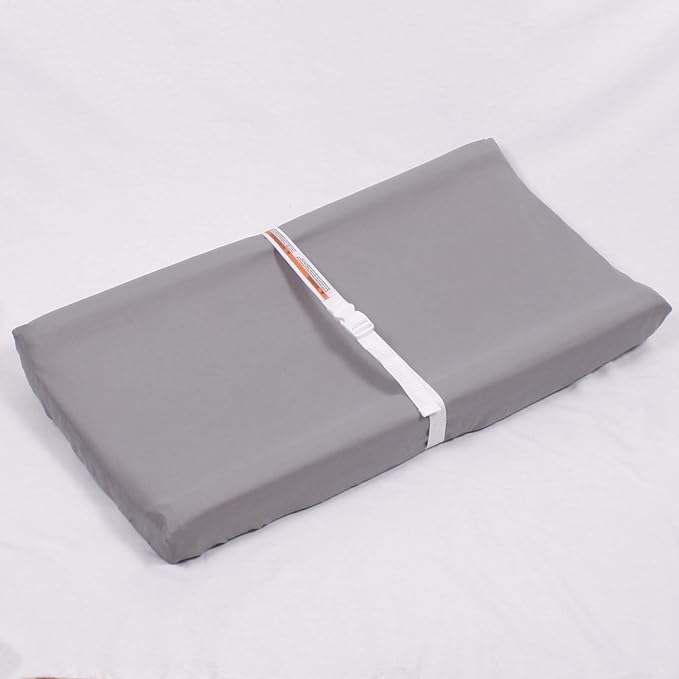 Belsden 3 Pack Microfiber Soft Changing Pad Cover, with 2 Considerate Safety Belt Holes, Durable Diaper Change Table Sheet Set for Baby Boys Girls, 16''x32''x8'', White & Grey & Black