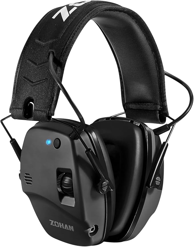 ZOHAN 035 Bluetooth 5.4 Shooting Ear Protection Earmuff, Active Noise Canceling, Hearing Protection with Sound Amplification