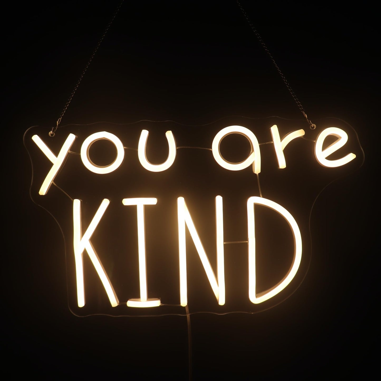 You Are Kind Neon Sign  Decorative Neon Lights For KidS Room Play Room Wall Decor Neon Light Sign  Christmas Birthday KidS Gift Thanksgiving Gift(Warm White)
