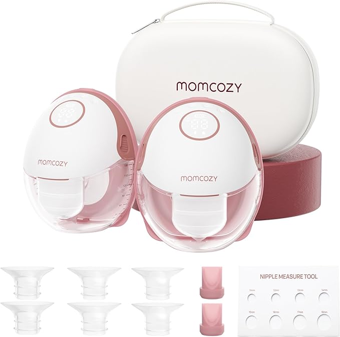 Momcozy Breast Pump Hands Free Mobile Style | M6, Wearable Breastfeeding Pump Ideal Rhythm for More Milk, DoubleFit Flange...