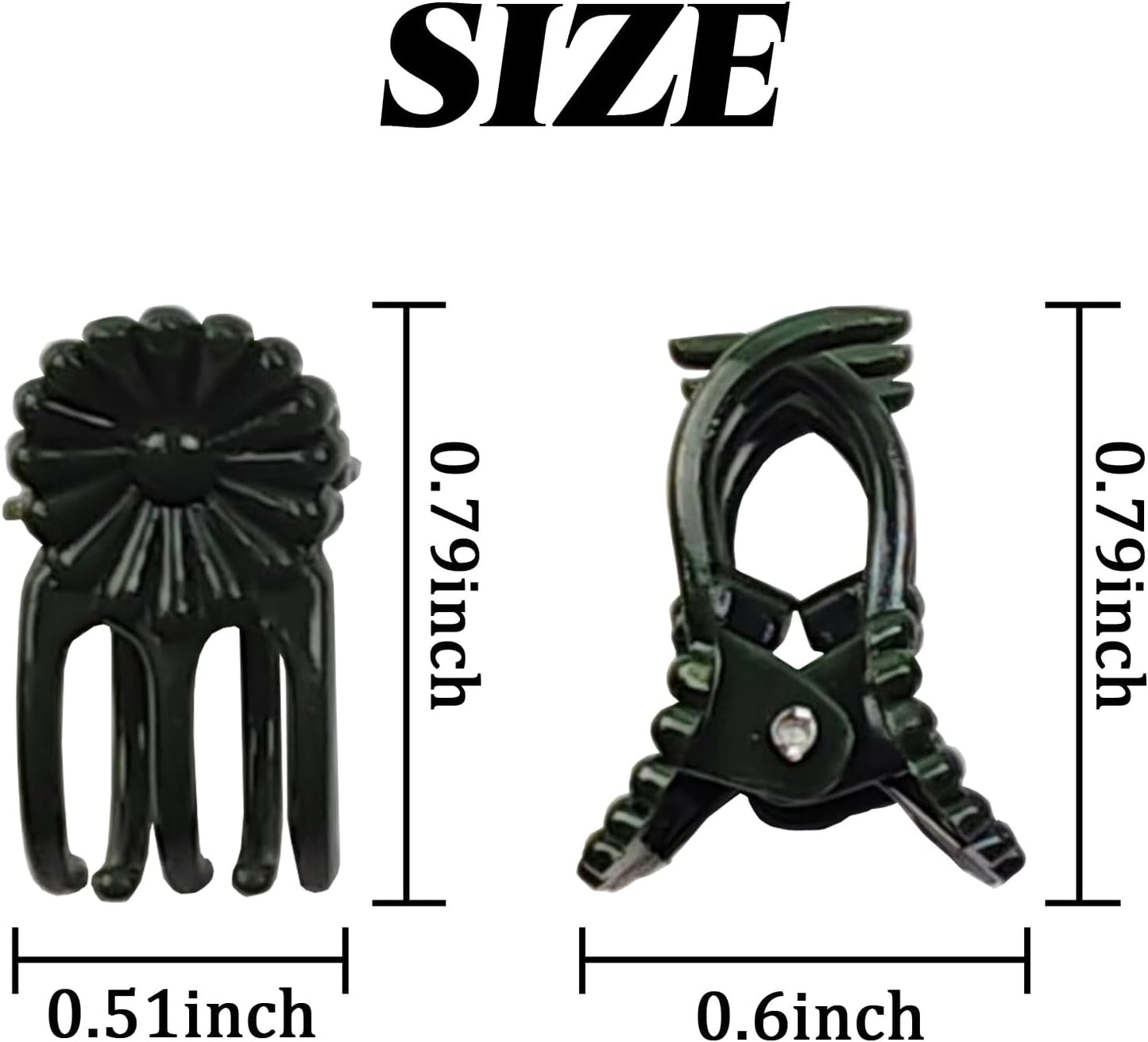 RONYOUNG 200PCS Plant Clips, Orchid Clips Plant Orchid Support Clips Flower and Vine Clips for Supporting Stems Vines Grow Upright Dark Green