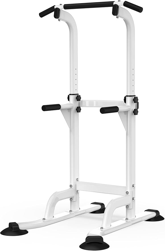 DONIUZ Power Tower Pull Up Bar and Dip Station, Multi-Function Home Gym, Strength Training Fitness Equipment, Height Adjus...