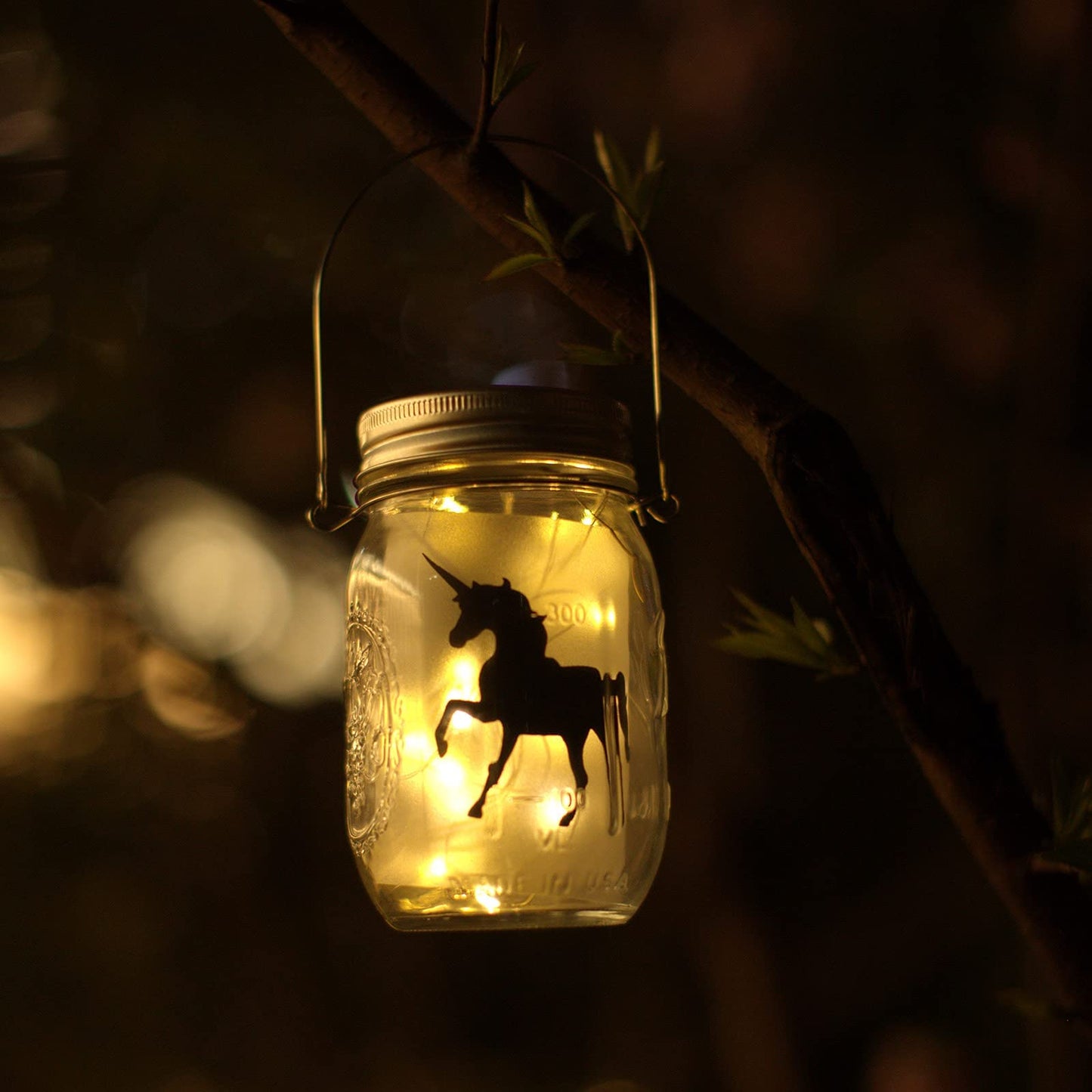 Solar Mason Jar Lights Lids  10 Pack 30 Led Solar Fairy Lights For Regular Mouth Mason Jars  Outdoor Hanging Jar Lights For Garden Yard Decor  Wedding (Jars Not Included) With Stickers