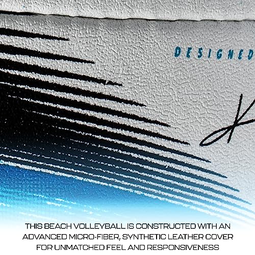 Franklin Sports Pro Beach Volleyball Ball - Kerri Walsh Jennings 9000 Beach Game Sand + Outdoor Volleyball - Competition B...