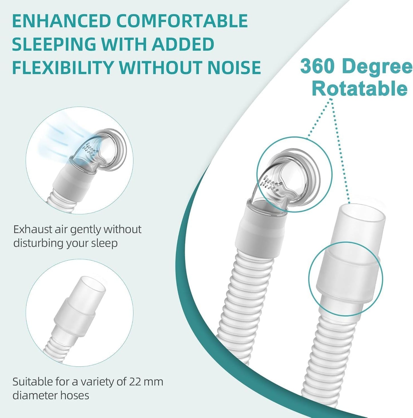 Replacement Head Strap & Frame & Swivel Hose Set Compatible with Swift Fx, Enhanced Comfort & Added Flexibility without Noise, One Pack Covers Most of Your Needs, ItAll Supplies
