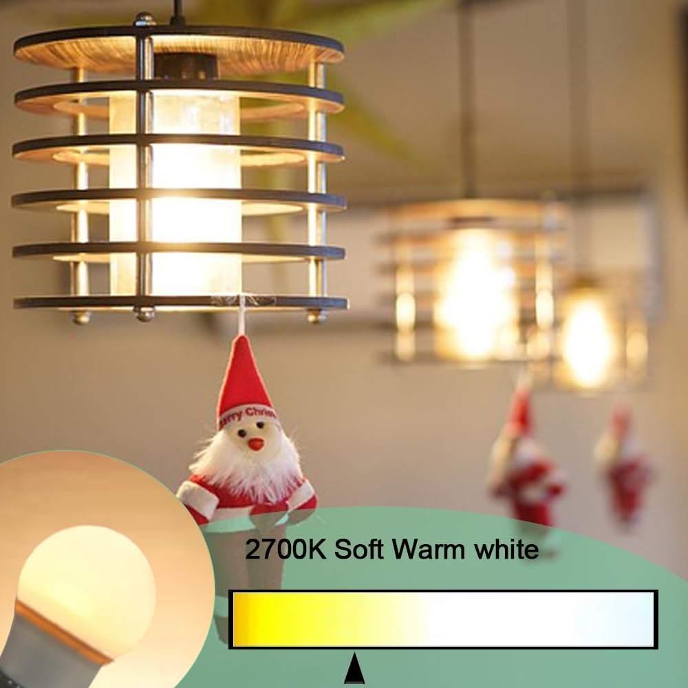 Neteha 2 Pack A15 6W 120V E26 Base Small Led Refrigerator Light Bulb  Non-Dimmable 60W Equivalent 2700K Warm White A15/G45 Shape Led Appliance Bulb For Ceiling Fan And Lighting Fixtures