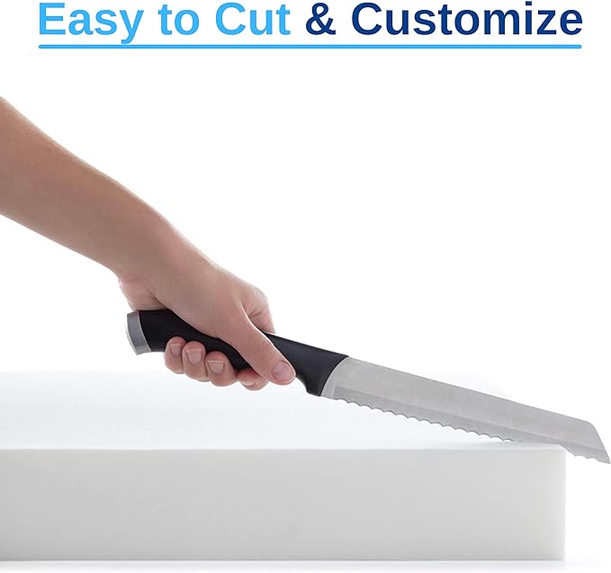 FoamRush 6-Inch Bunk (34" x 75") Mattress Gel Memory Foam RV Mattress Replacement, Medium Firm, Comfort, Pressure Relief, Made in USA, Travel Camper Trailer Truck, Cover Not Included