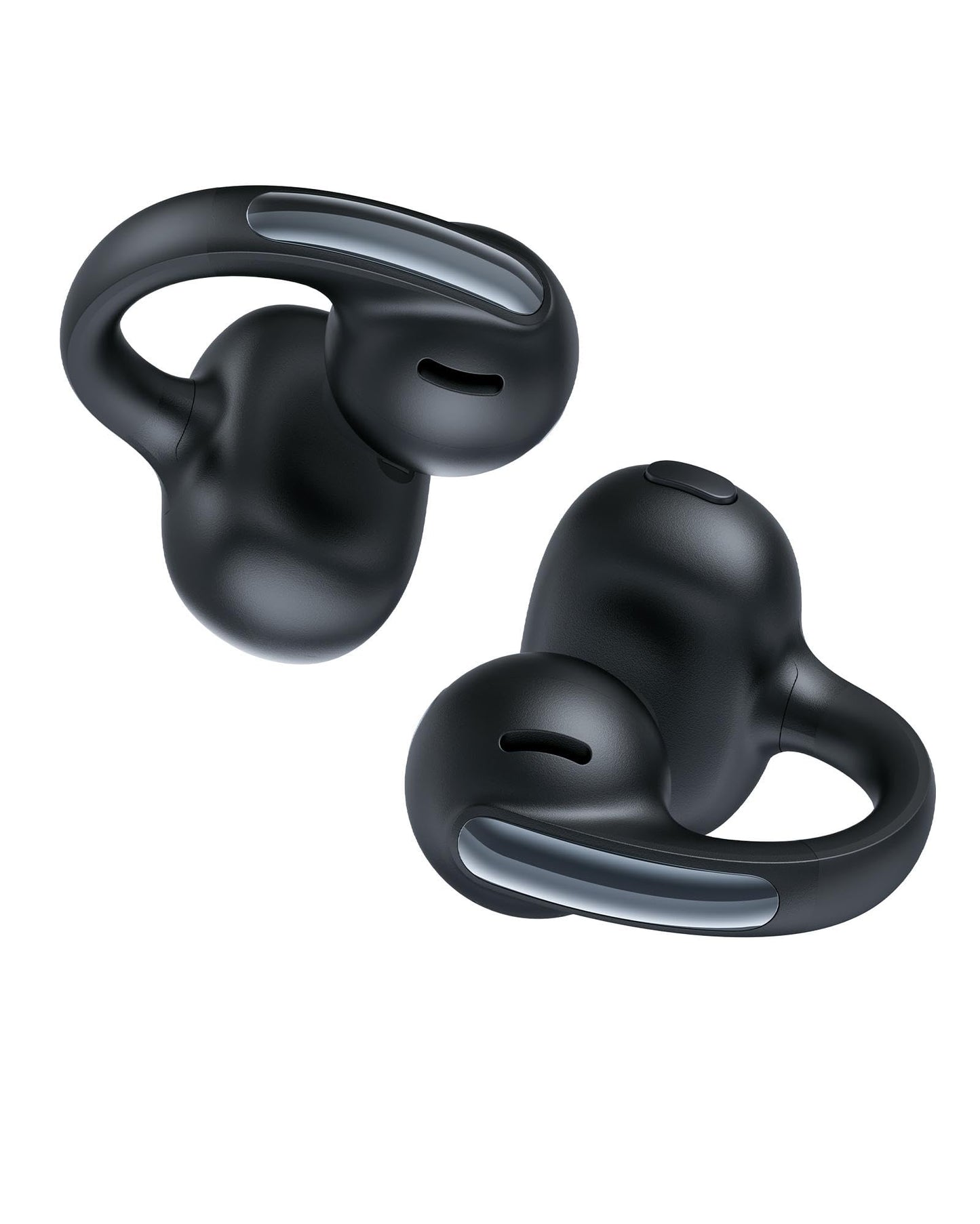 Baseus Bowie MC1 Open Ear Clip-On Earbuds, Adaptive Comfort with Anti-Drop Design, Impactful Sound with Adaptive Bass Boost, Adaptive Noise Cancelling Calls, IP57 Waterproof, 40H Playtime, Lightweight