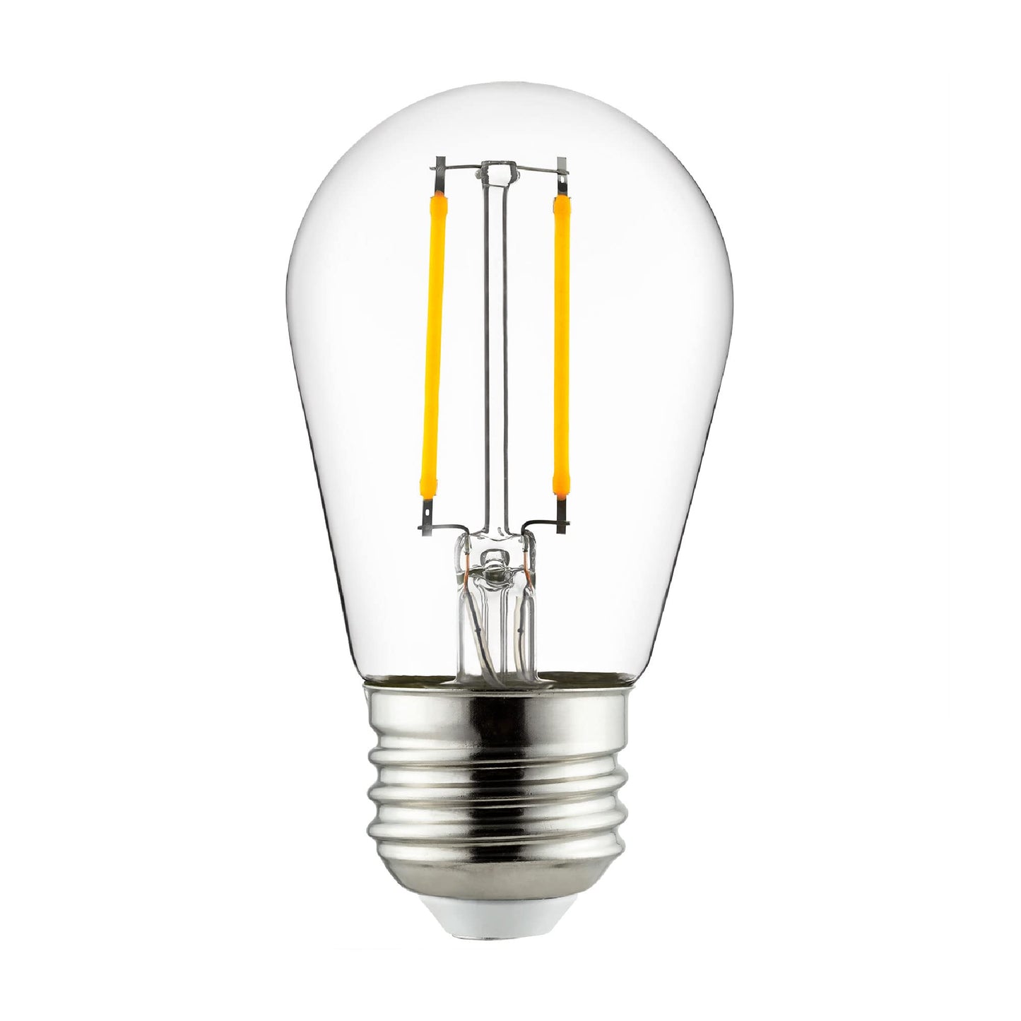 Sunlite Led S14 Filament Bulb, 2W (25W Equivalent), Dimmable, Clear Glass, 2200K Amber, Medium Base (E26), 1 Count