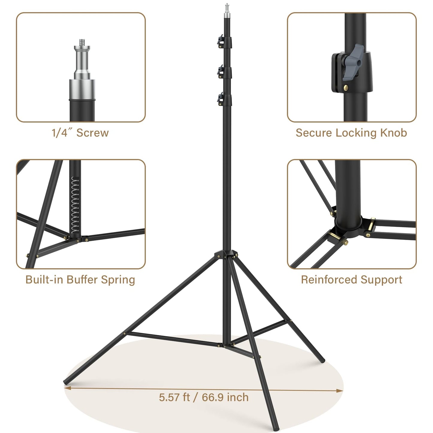 16.4' Sky High Tripod Tall Video Camera Sports Tripod Stand, Sdfghj 16.4ft/197inch/500cm Heavy Duty Photography Light Stand for Filming Recording Gopro Sport Game Photo
