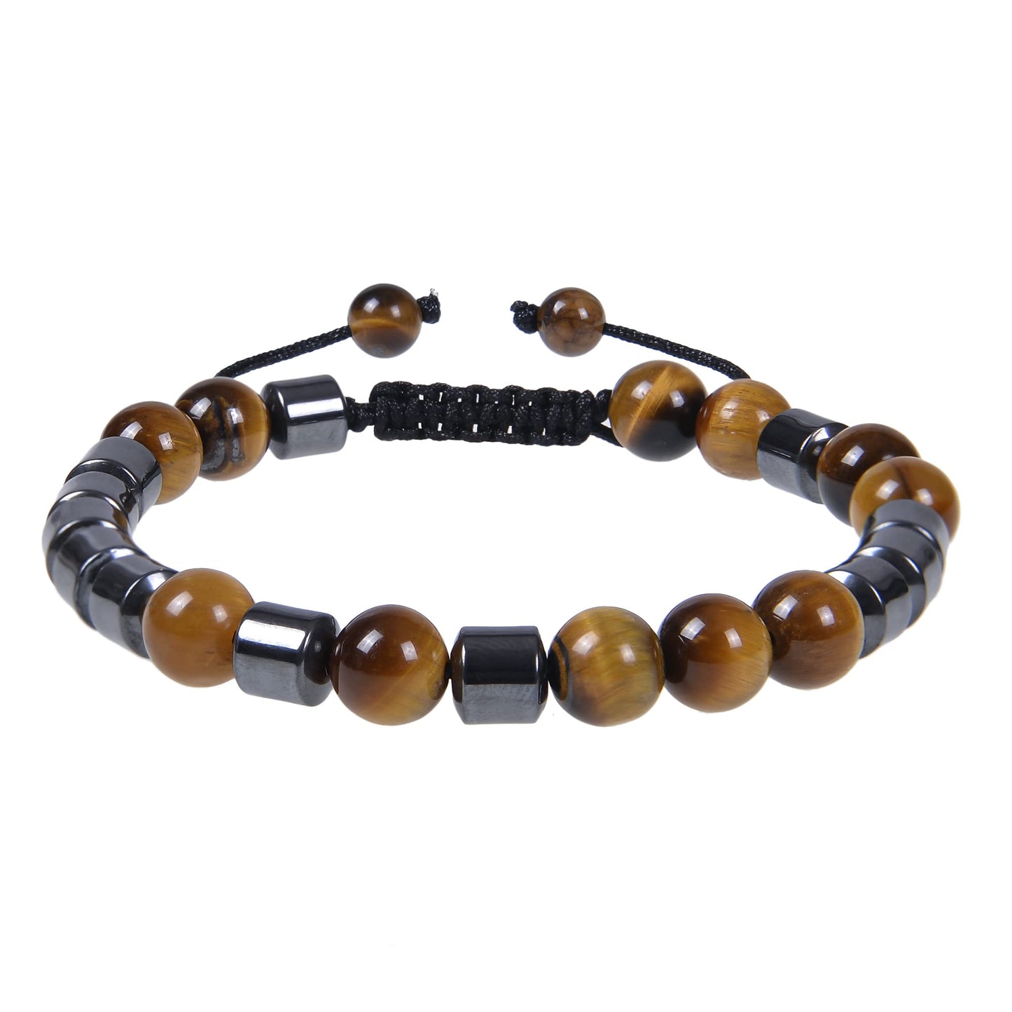 GelConnie Mens Beaded Bracelets Anxiety Relief Bracelet 8mm Natural Stone Healing Bracelet Stress Relief Yoga Beads Anxiety Brac