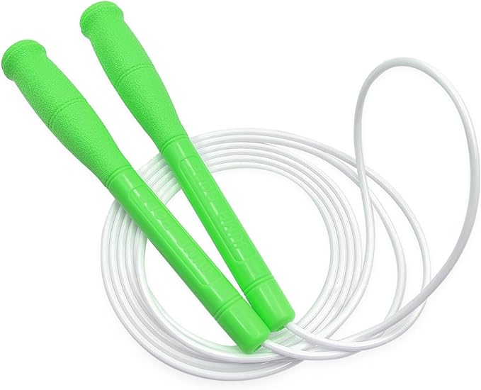 FEELCAT Jump Rope For Kids & Adults，4mm TPU Ropes For Speed Jump Rope,Double Unders, Long Handles & Tangle-Free,9.19FT Adj...