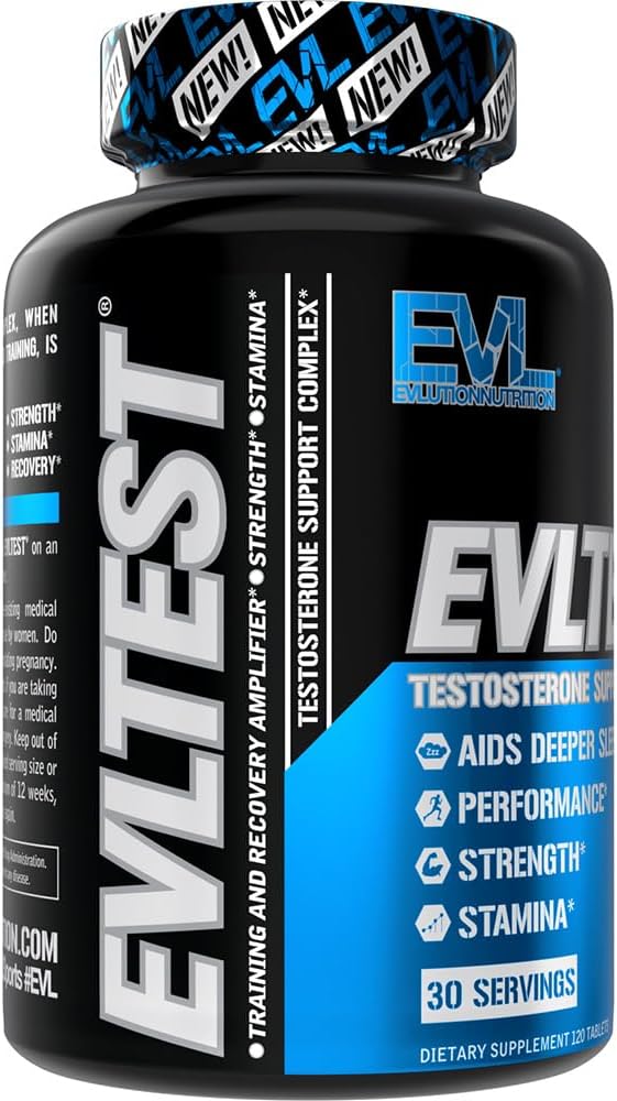 EVL Complete Testosterone Booster for Men - Post Workout Recovery Testosterone Supplement with DIM Plus D Aspartic Acid and Tribulus - EVLTest Estrogen Blocker for Men Post Workout Supplement