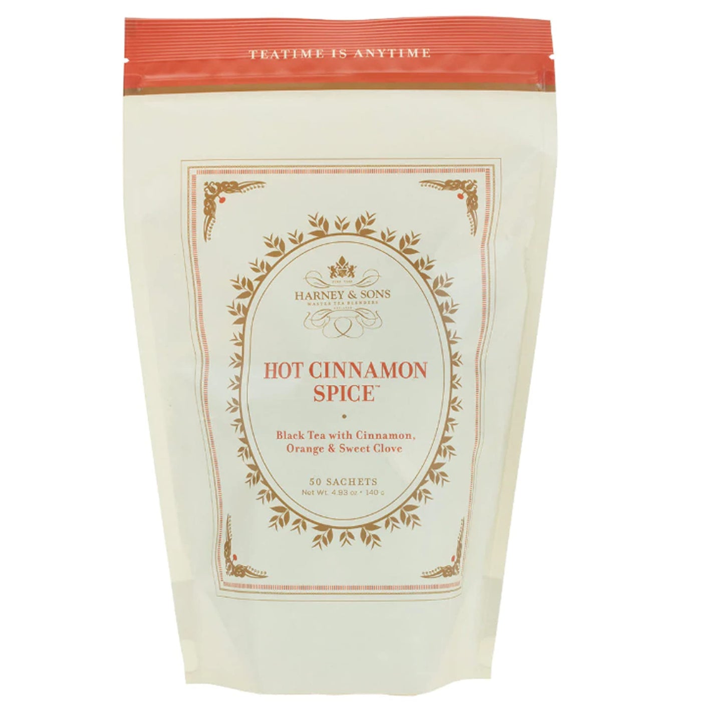 Harney and Sons Hot Cinnamon Spice, Bag of 50 Sachets