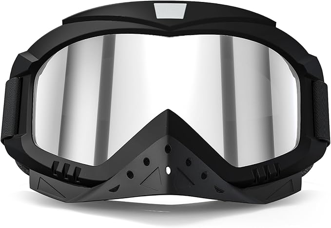 Motorcycle Goggles, Dirt Bike, Ski, ATV Windproof Racing Goggles, for Adults, Men, Women, Youth