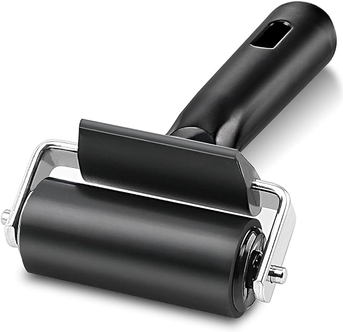 Rubber Roller, Ideal for Anti Skid Tape Construction Tools, Print, Ink and Stamping Tools (2.5-Inch, Black)
