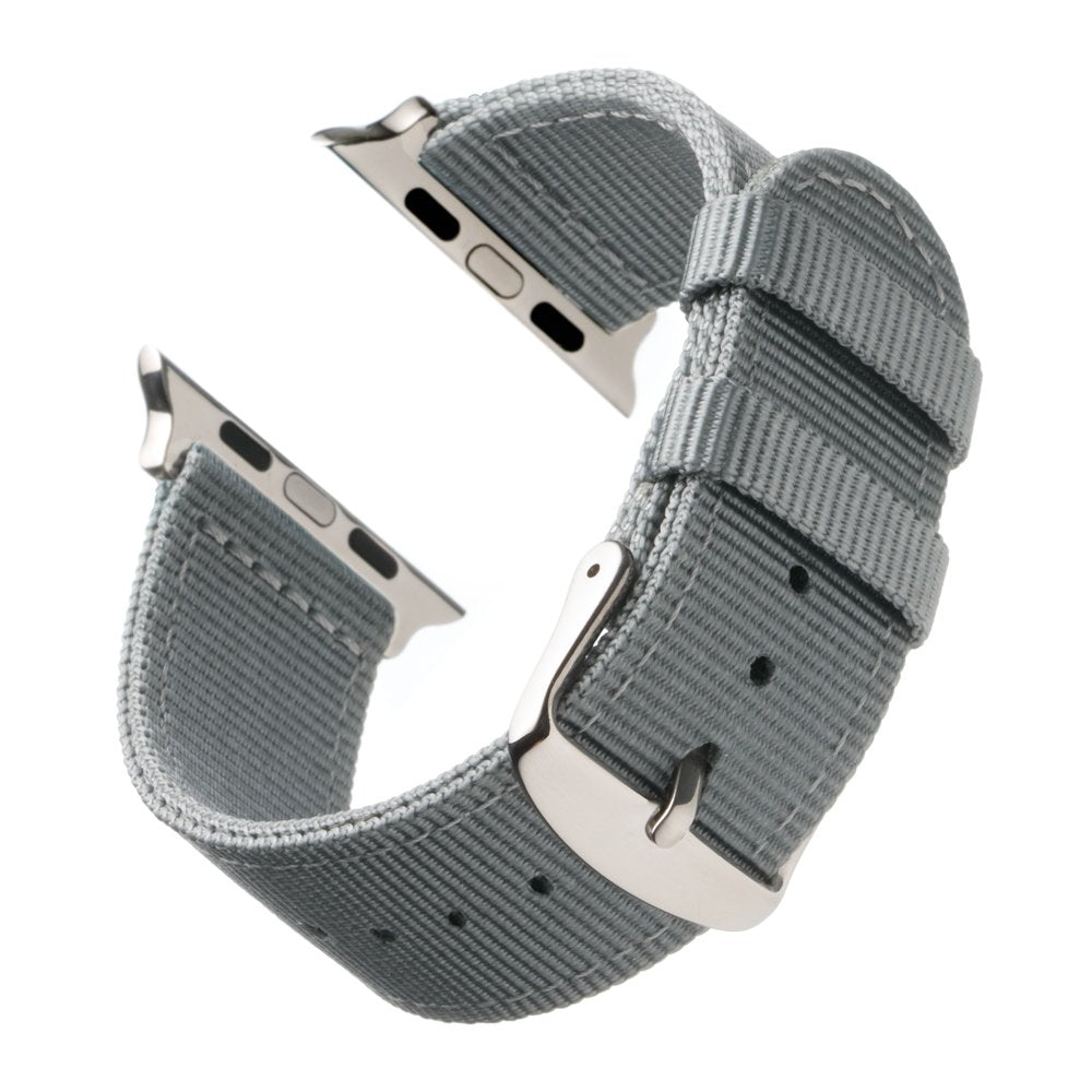 Archer Watch Straps - Premium Nylon Straps For Apple Watch (Gray, Stainless, 40/41/42Mm)