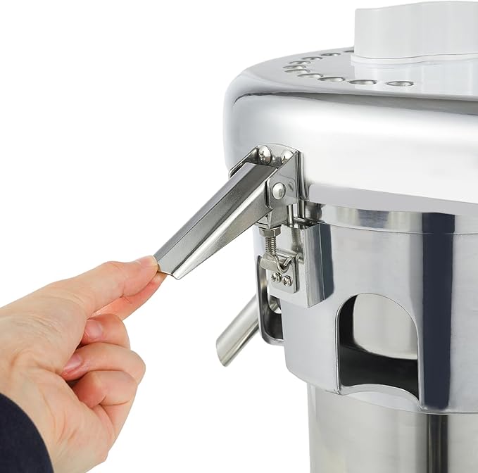 370W Commercial Fruit Juicer, Slag Juice Separation Juicer Machine, 2.8L Stainless Steel Pure Juice Extractor, 2800RPM, Low Noise, Automatic Pulp Separator, for Home, Restaurant, Cafe