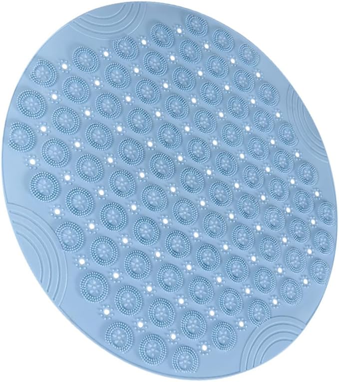 Healvian Foot Massager Bath Mat Acupressure Foot Mat Round Shower PVC Massage Pad Easy to Clean