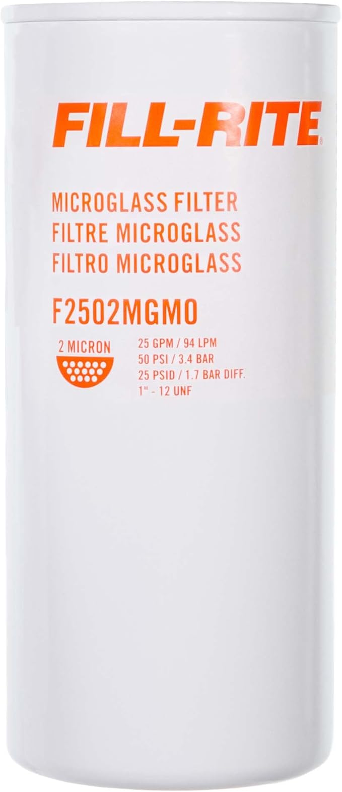 2 Micron Particulate Filter, 1in - 12 UNF, 25 GPM